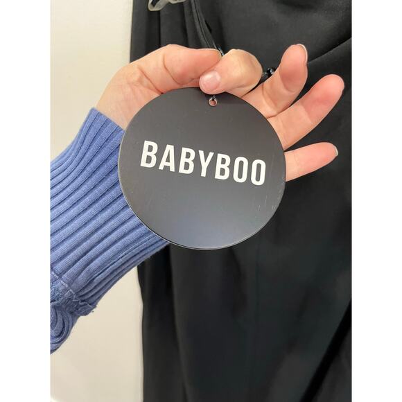 Babyboo Beatrix Maxi Dress Black Slit Formal Evening Gown NWT XS Y2K - Picture 6 of 10